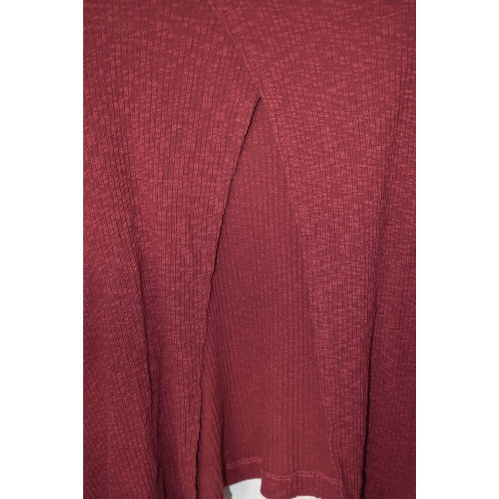 Free People Beach Magenta Ribbed Open Back Sweater Size M - Picture 4 of 4